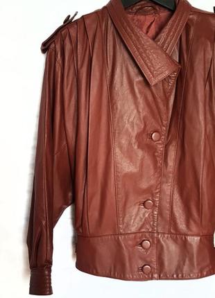 Кожаная куртка косуха    stefanie renoma.стиль   90 х8 фото