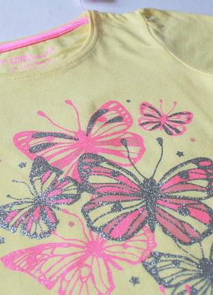 Футболка жовта метелики primark