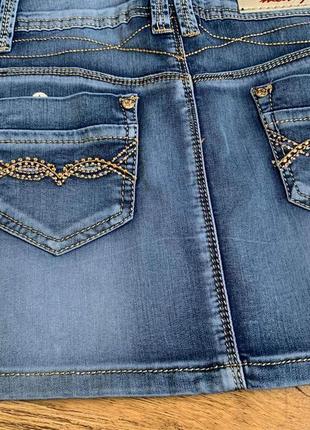 Джинсовая мини-юбочка тм «many jeans» р.2610 фото