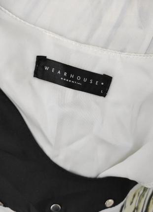 Комбинированная блузка 14 р от wearhouse5 фото