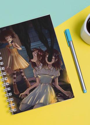 Скетчбук (sketchbook) для рисования с принтом "fran bow фрэн боу"