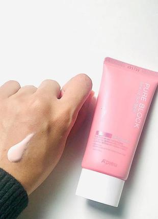 Сонцезахисна база для макіяжу a´pieu pure block tone-up sun base spf50, 50 мл.