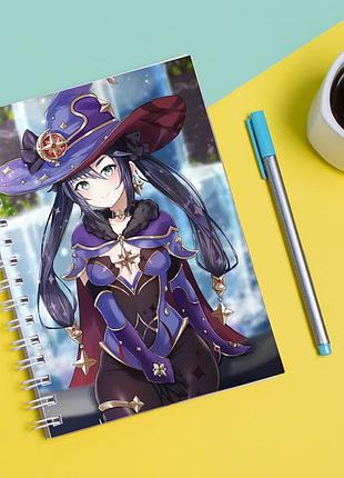 Скетчбук (sketchbook) для малювання з принтом "genshin impact - геншин удар 4"