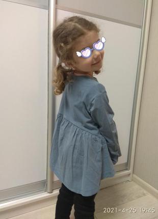 Zara kids кофточка-туніка для дівчинки6 фото