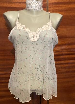 Жіночий прозорий топ на бретелі