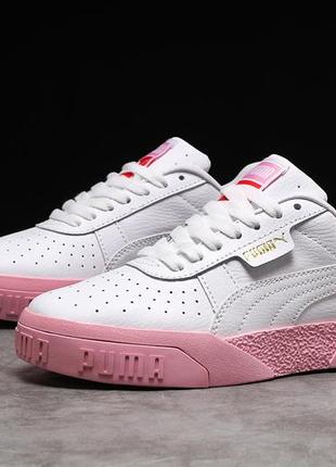 Стильные белые женские кроссовки puma cali sport8 фото