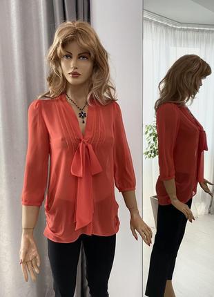Полупрозрачная блуза из шифона miss selfridge