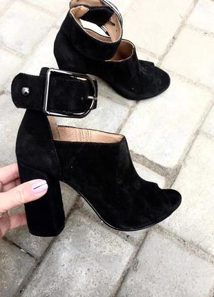 Босоніжки жіночі santini 259319-21 чорні (літо замша натуральна)