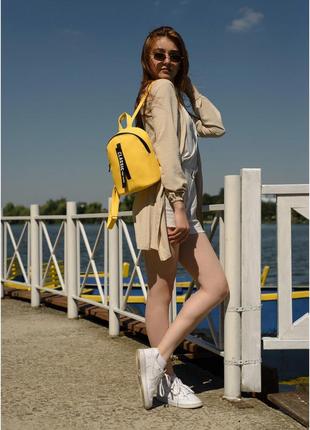 Рюкзак малий sambag mane mqt жовтий5 фото