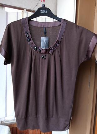 50%хлопок блуза naf-naf