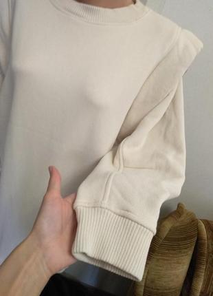 Удлиненный свитшот платья туничка свитер беж4 фото
