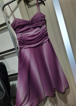 Сукня на брительках графієнт, омбре.