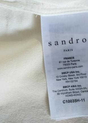Sandro paris (1)  шелковая блузка4 фото