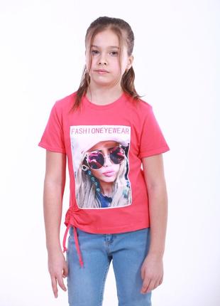 Футболка коралловая