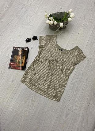 Эффектная футболка с пайетками la redoute