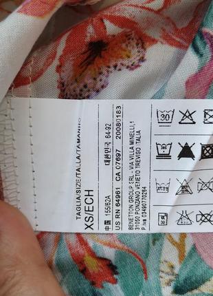 Натуральні штани штани в тропічний принт. італія.6 фото