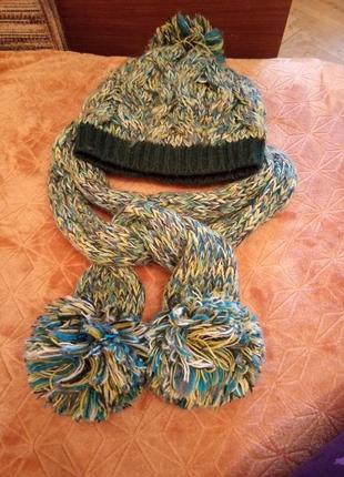 Подарунок! набір шапка+ шарф