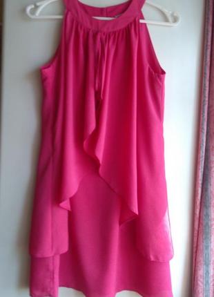 Платье сарафан з великим рюшем накидкою4 фото
