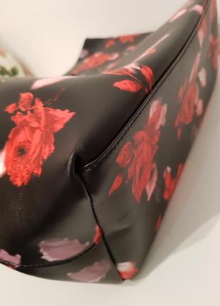 Нереально эффектная сумка шоппер victoria's secret принт цветы7 фото