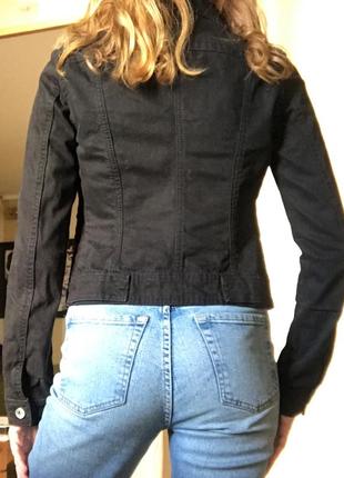 Короткая джинсовая куртка, размер xs-s3 фото