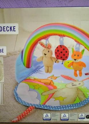 Детский игровой развивающий коврик lupilu зайка со множеством игровых функций.