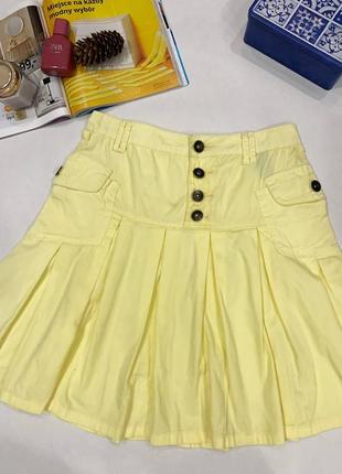 Красивая юбка желтая брендовая1 фото