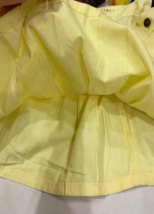 Красивая юбка желтая брендовая3 фото