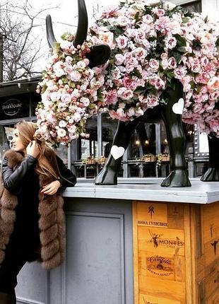 Хутряна желетка ,жилетка з песця ,натуральне хутро