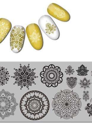 Пластина для стемпінгу нігтів манікюру пластина для стемпинга нігтів манікюру