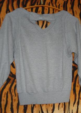 Кофта серого цвета"george"р.8,55%акрил,45%коттон.