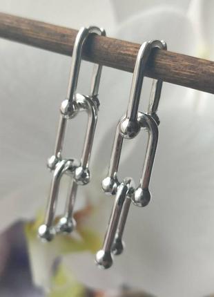 Серебряные серьги 925пробы, серебро, сережки