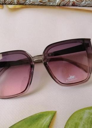 Эксклюзивные брендовые женские солнцезащитные розовые прозрачные очки тренд 20213 фото