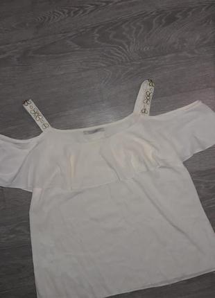 Блуза молочного кольору george4 фото