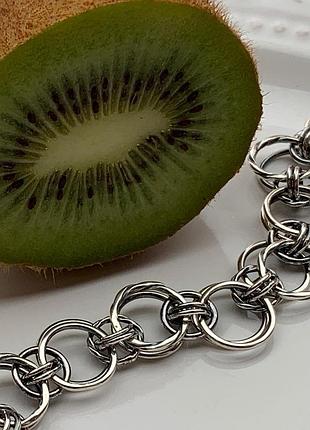 Серебряный браслет 925пробы, черненое серебро