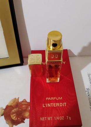 Givenchy "l'interdit"-parfum 7ml vintage4 фото