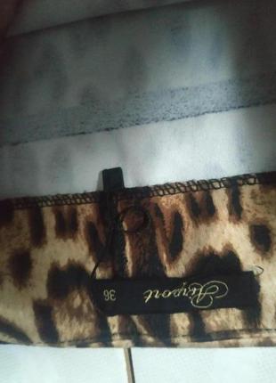 Юбка карандаш с леопардовым принтом2 фото