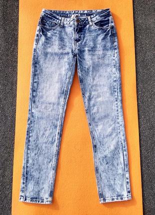 Джинси boyfriend прямі варенки бойфренди класичні сині блакитні денім denim штани