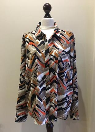 Шелковая шифоновая рубашка блуза бренд linea в стиле leonard2 фото