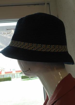Синя шляпа панама капелюх zara p.561 фото