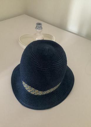 Синя шляпа панама капелюх zara p.563 фото