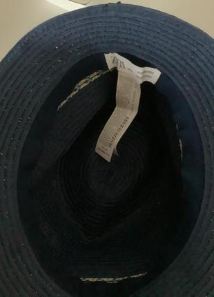 Синя шляпа панама капелюх zara p.564 фото
