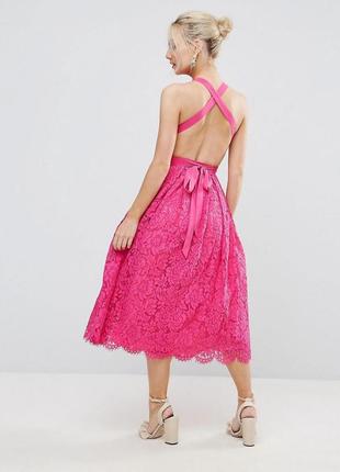 Очень красивое платье миди на торжество р. 8 (s)