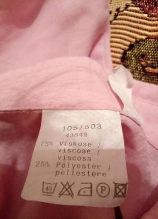 Розовая блузка-рубашка, размер 24/267 фото