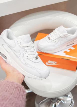 Женские кроссовки nike air max 90 white