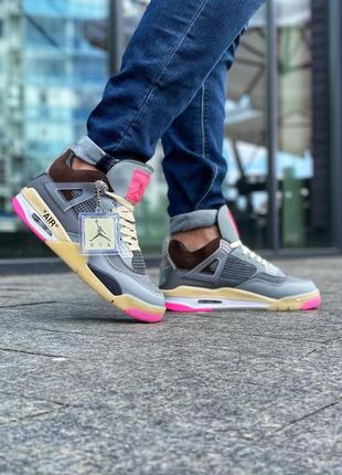 Чоловічі кросівки nike air jordan 4 grey