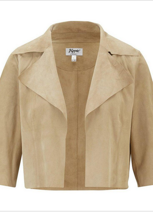 Замшевая куртка-кофта из очень тонкой кожи linea tesini . болеро3 фото