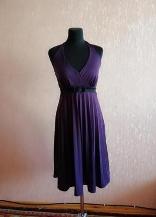 Шикарное фиолетовое платье.сукня.1 фото