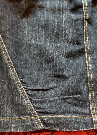 Потрясающая джинсовая юбка с фурнитурой.6 фото