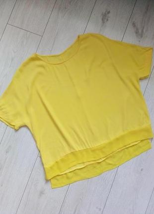 Желтая блуза топ оверсайз5 фото