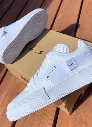 Женские кроссовки nike air force type 1 white